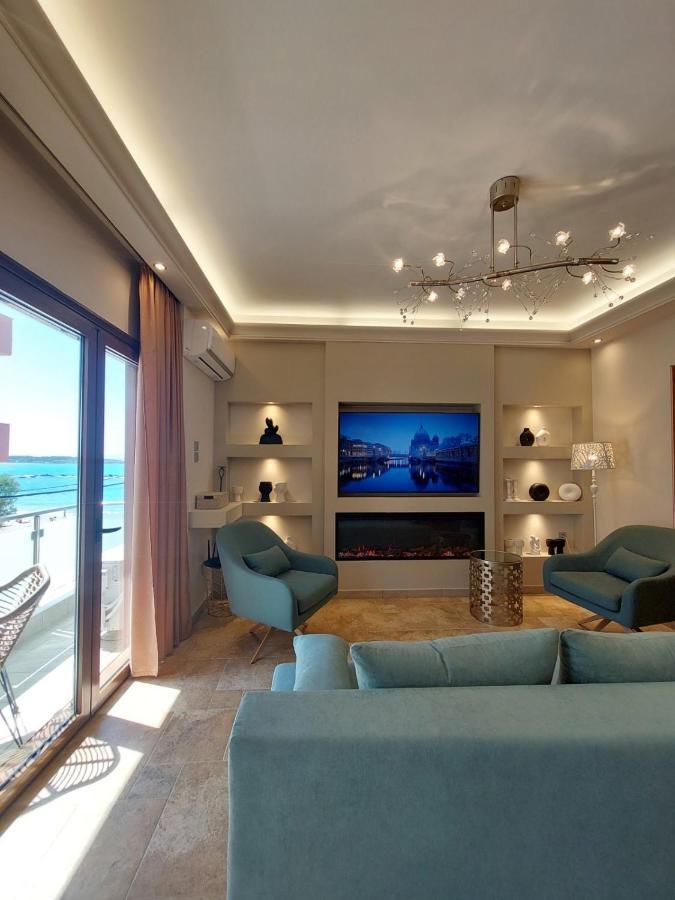 Rika'S Sea View Apartment Hriszí Aktí Haniá Kültér fotó